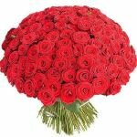 Букет из 101 розы Гран При (70см) "Огонь любви"